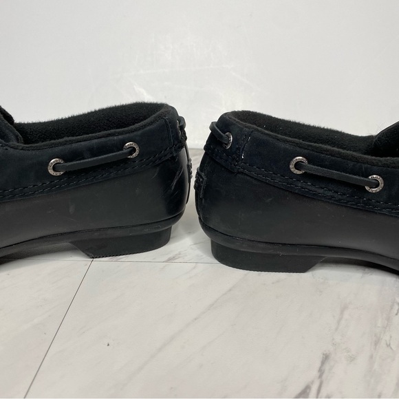 Sperry Salt Water 1 Eye Black Duck Shoe Bootie 8 - Picture 7 of 15